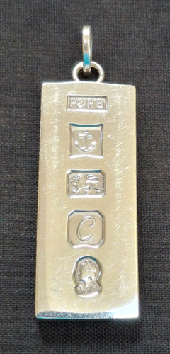 Vintage sterling silver ingot - vintage,