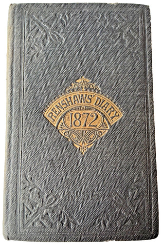 Victorian sporting diary 1872 - diary,