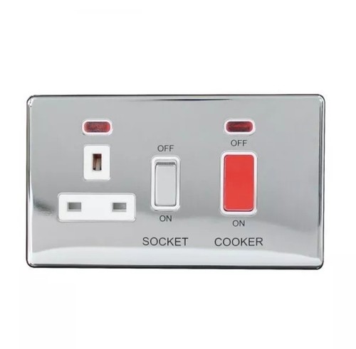 Screwless polished chrome - screwless,