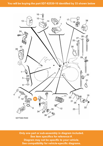 Yamaha stop switch assy - switch,