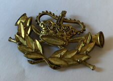 Vintage Good Gilt Metal Royal Mail Post Office Postmans Uniform Hat Badge.