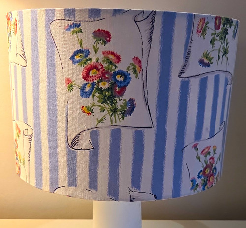 Vintage blue white floral - vintage, &