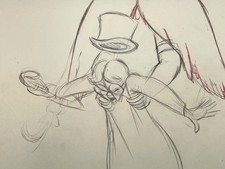 Peter Pan John Production Drawing Disney Cel Original