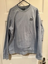 RRP £130 EA7 Tracksuit Men’s Used Condition In Light Blue Size Large
