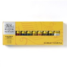 Windsor and Newton, Acrylic Paint (10x60ml) Set of 10 Colours, Galeria
