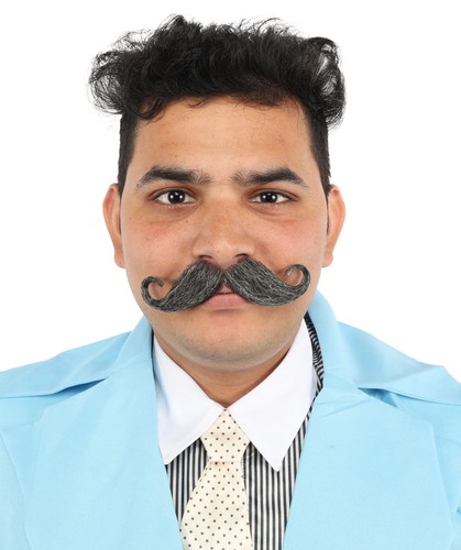 Chevron moustache grey rollie - chevron, moustache.