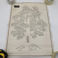 Roxy Music 1972 Original Double-Sided Poster Gered Mankowitz Music Scene Tree