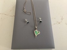 Sterling silver & heart shaped