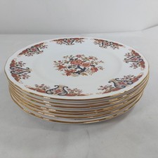 Colclough Royale Dinner Plates x7 Bone China 27cm Diameter 10.6" Vintage