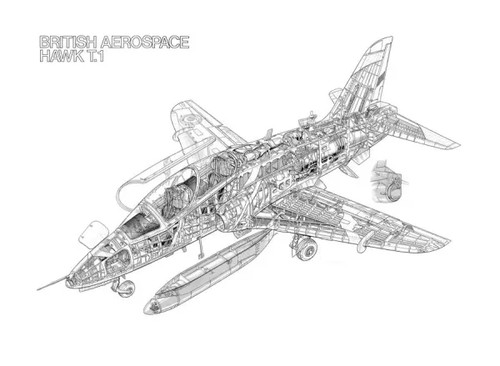 Bae hawk cutaway - hawk, t1