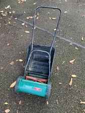 QUALCAST PANTHER 30 Hand Push Lawn Mower Grass Collector Working Order 