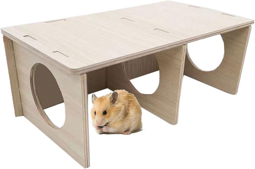 Wooden chamber hamster - wooden, 2-chamber