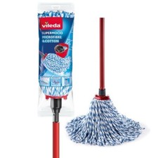 Vileda SuperMocio Microfibre & Cotton Mop Head & Handle