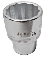 15/16" AF ELORA Bi-Hexagon Socket 1/2" sq. dr., 12 Point Made In W Germany