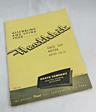 CLASSIC Heathkit Assembly Manual for GD-1A Grid dip Meter - clean