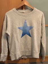 Hush Sweater Grey With Blue Star Size XS (8-10) Good Condition