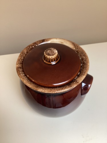 Vintage hull usa brown drip - hull,