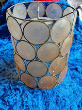 Capiz Shell Drum Champagne