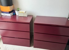 IKEA Malm 2 x 3-Drawer Chest