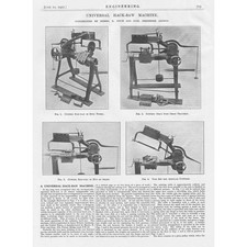 Price & Sons Universal Hack Saw Machine Vintage Engineering Print 1927