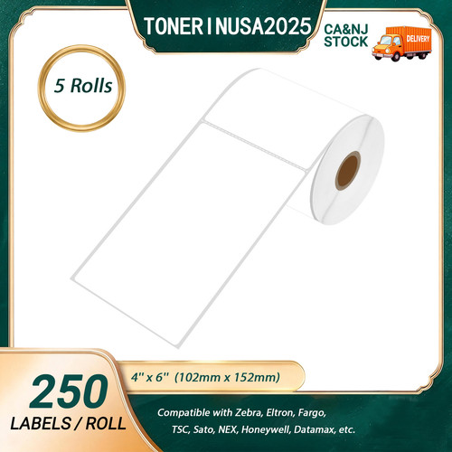 5rolls 4x6 direct thermal - 5rolls,