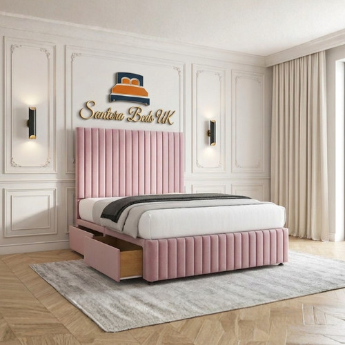 Panel divan bed set plush - bed,
