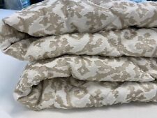 Bespoke Quilted Bed sash with diamond stitching in cream/gold patterned fabric 