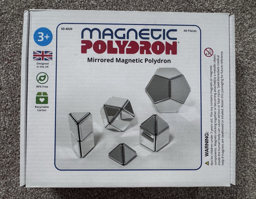 Magnetic polydron mirrored - magnetic,