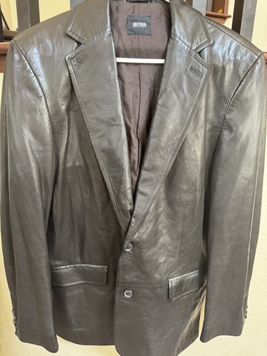 Hugo boss men leather suit - hugo,