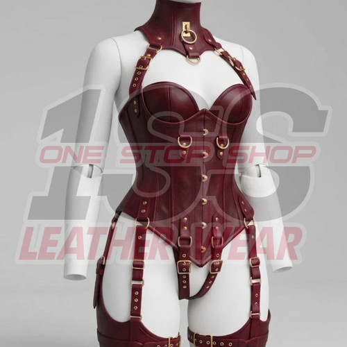 Real leather steel boned - real,