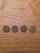 Three Pence Coins X4 1940 1942 1943 1945