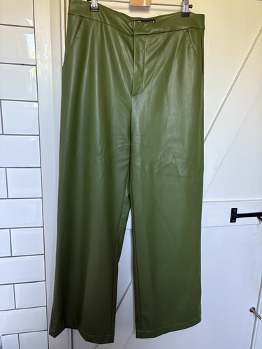 Zara women green faux - women's,