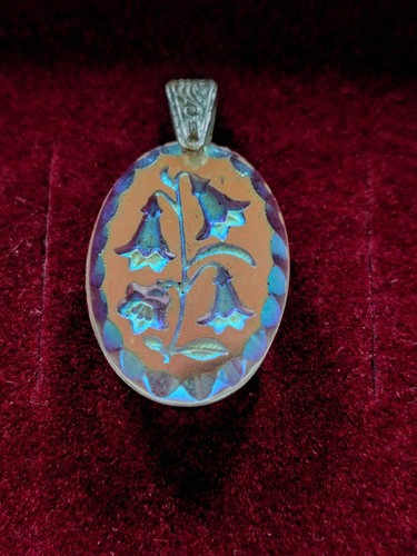 Vintage iridescent glass - iridescent,