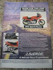 LAVERDA RGS SPORTS TOURER CLASSIC TRADITION MOTORCYCLES ADVERT APPROX A4 FILE 30