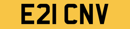 Erics number plate e21 cnv - erics,