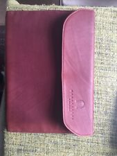 Outback Genuine Leather Folder iPad Tablet Case Organiser Burgundy