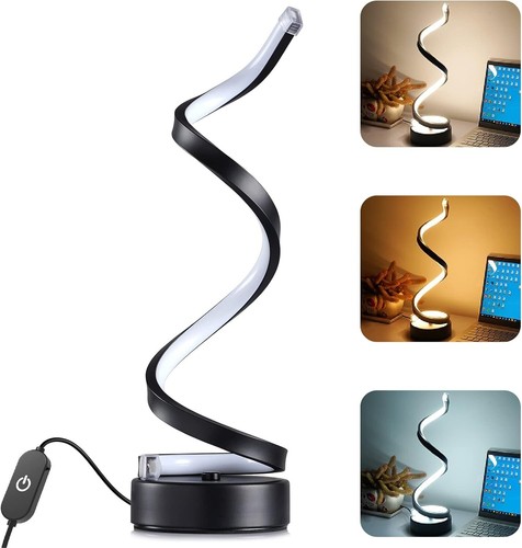 Spiral led table lamp stepless - led,