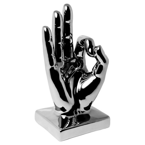 Ceramic hand ok sign - hand,