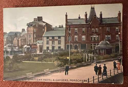 Antique postcard morecambe - antique,