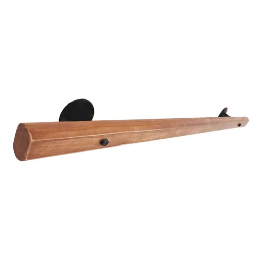 White pine wood stair handrail - wood,