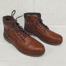 Mens Leather Brown Boots Ankle