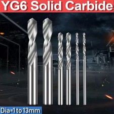 1-13mm YG6 Tungsten Carbide Solid Carbide Stub Length Twist Drills Bit Metal