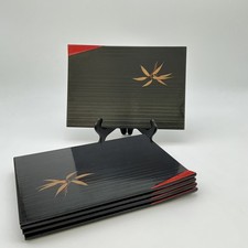 Set of 5 Japanese Lacquerware