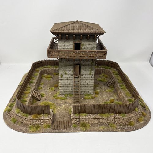 Roman watchtower with palisade - roman,