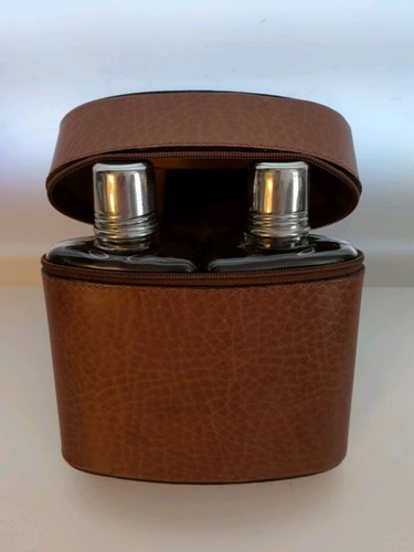 Vintage twin glass - flask, in