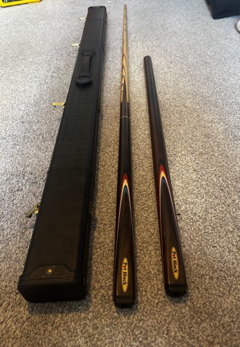 Pot black snooker cue - black, 2-piece