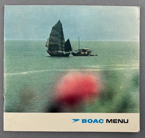 Boac vintage airline - vintage, menu