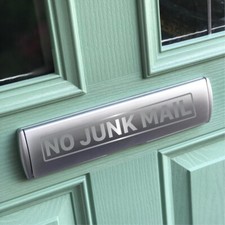 No Junk Mail Front Door Letter