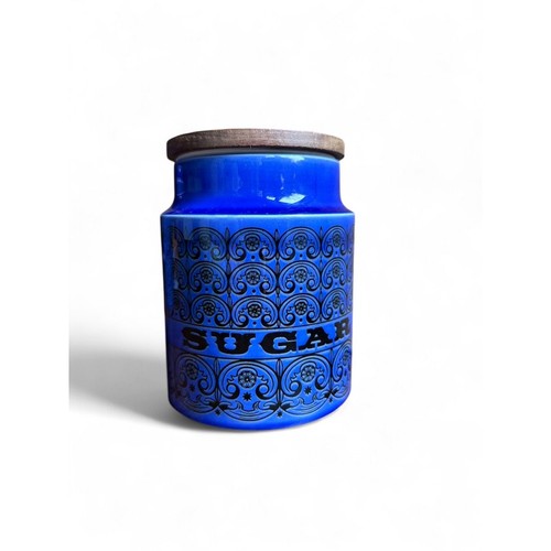 Vintage hornsea blue scroll - vintage,