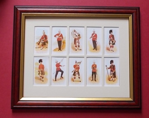 Cigarettes cards set - cigarettes, framed